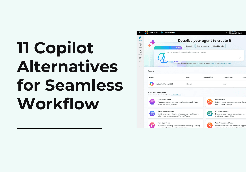 11 Top Copilot Alternatives for Seamless Workflow in 2025